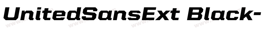 UnitedSansExt Black字体转换